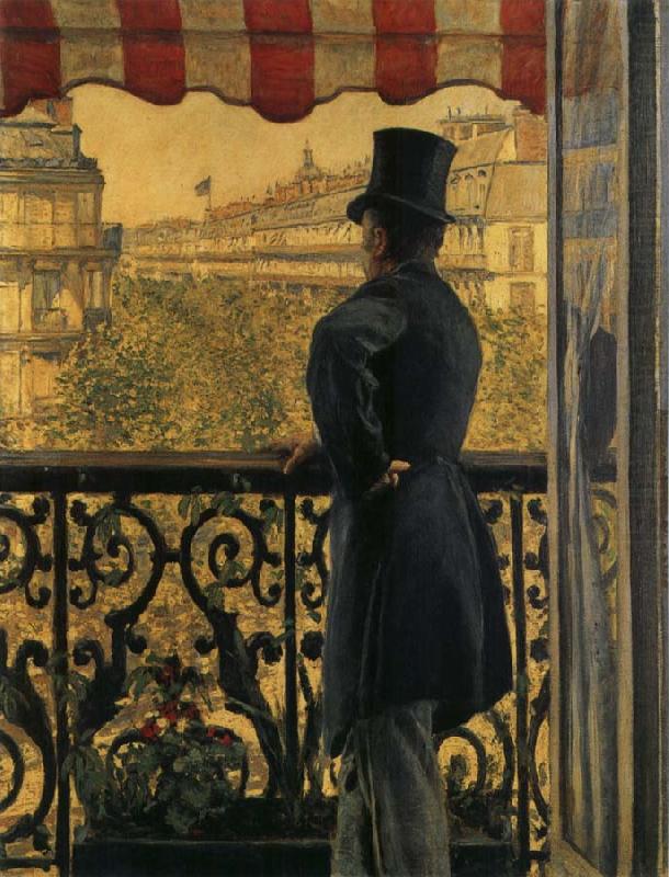 Gustave Caillebotte The view watched from  balcony china oil painting image